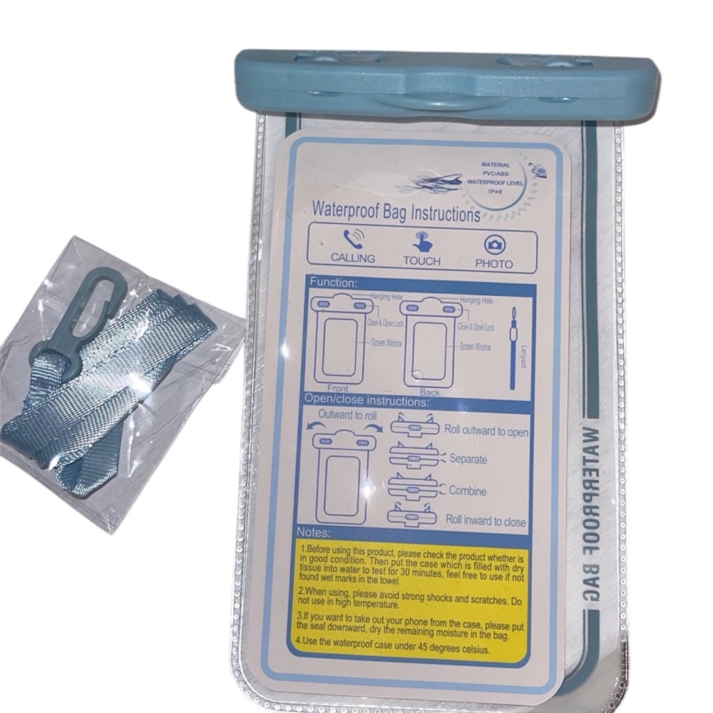 Waterproof Phone Pouch - Blue - Picture 2 of 2